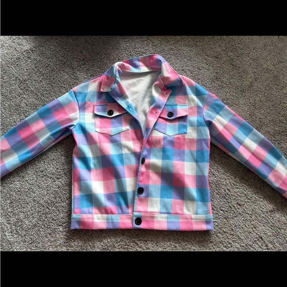 Light flannel button up